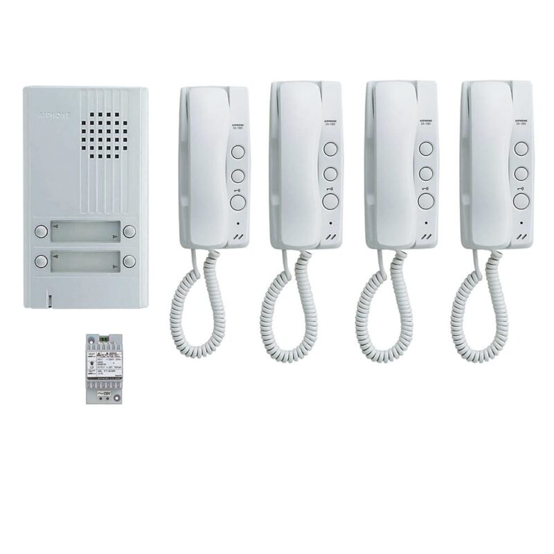AIPHONE 2-draads parlofoonkit - 4 appartementen A01008202