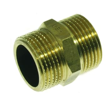 AIPS VSH Draad dubbele nippel MM G1 1/4 DZR (D1103) - (pr/st) 0411257