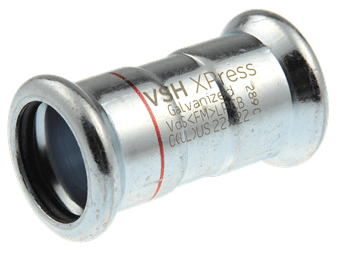 AIPS XPress Staalverzinkt rechte koppeling FF 22(C1401) - (pr/st) 6201382