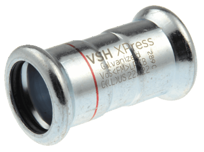AIPS XPress Staalverzinkt rechte koppeling FF 35(C1401) - (pr/st) 6201404