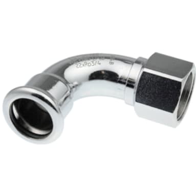 AIPS XPress Staalverzinkt bocht 90° FF 28xRp1/2(C1438) - (pr/st) 6207025