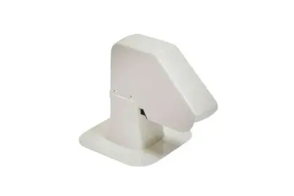 Alixo kunststof dakdoorvoer 125 x 125 mm - 1 uitgang - ±ral9002 ALX-7224-306