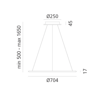 ARTEMIDE DECORATIF Discovery LED 3000K 40W Push/DALi black 1999130A