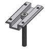 Aerocompact Aerocompact Middle-Clamp 80 with grounding pins Aluminum pre-assembled 820302-30-50VP2