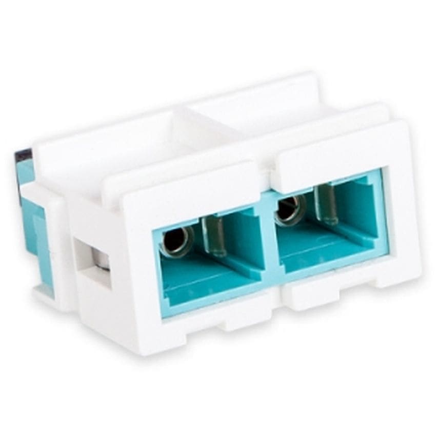 Aginode Belgium LANmark-OF Duplex SC Snap-In Adaptor Multimode Aqua N205.619