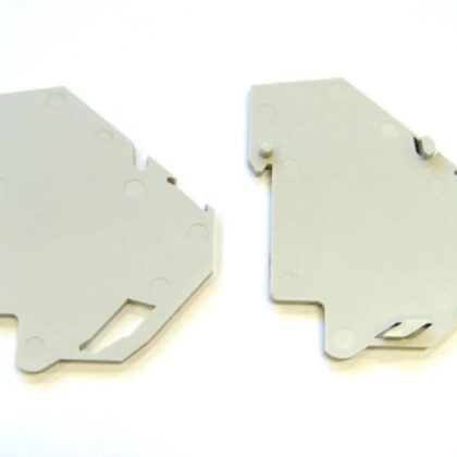 Aginode Belgium LANmark Industry Side Cover DIN Rail Mount Cat 6 Grey N20I.002