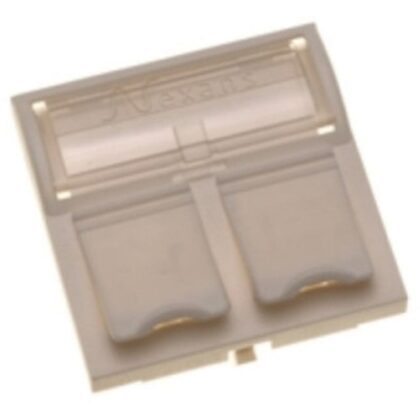 Aginode Belgium LANmark EU Style 45 x 45 Module 2 Snap-In Flat White N423.550