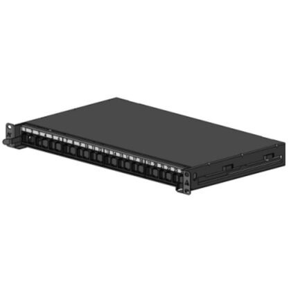 Aginode Belgium LANmark-OF  Patch Panel Snap-In Sliding Black N439.4SNB