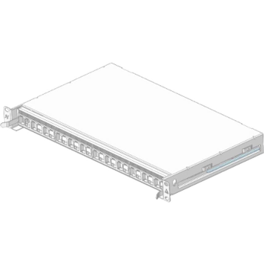 Aginode Belgium LANmark-OF Patch Panel Snap-In Sliding White N439.4SNW