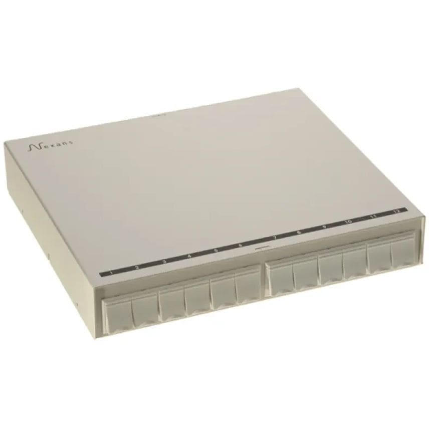 Aginode Belgium LANmark zone distribution box 12 snap-In White N521.600