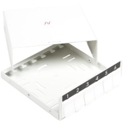 Aginode Belgium LANmark zone distribution box 6 snap-In White N521.606