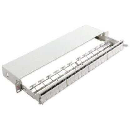 Aginode Belgium LANmark Patch Panel 24 Snap-In Sliding White N521.663