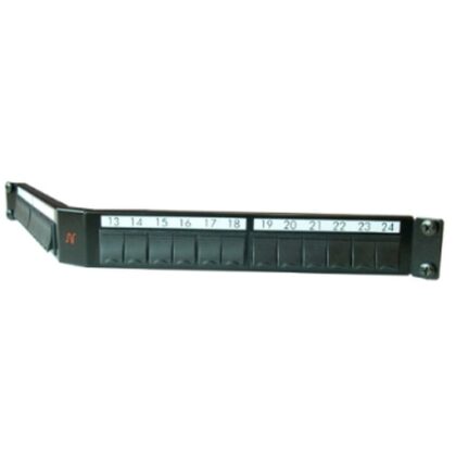 Aginode Belgium LANmark Angled Patch Panel 24 Snap-In Black N521.671