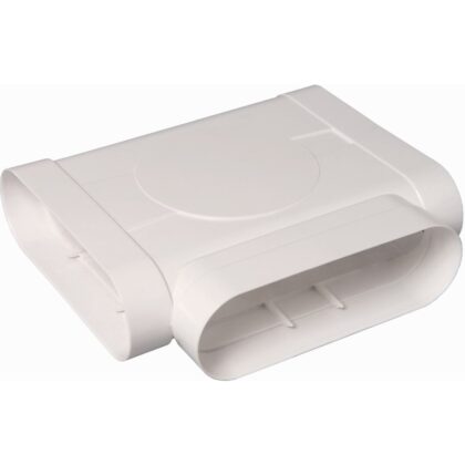 Aldes Horizontaal T-stuk 60x200 - 90° - eq. Ø125mm - in kunststof 11023980