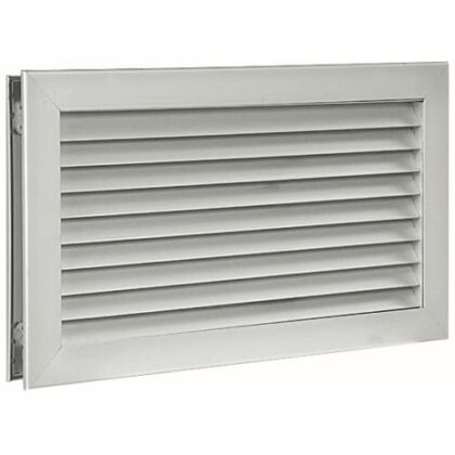 Aldes Rooster AC 181 - alu AC 181 F1 - 500X300 - vaste lamellen vr doorgifte 11050691