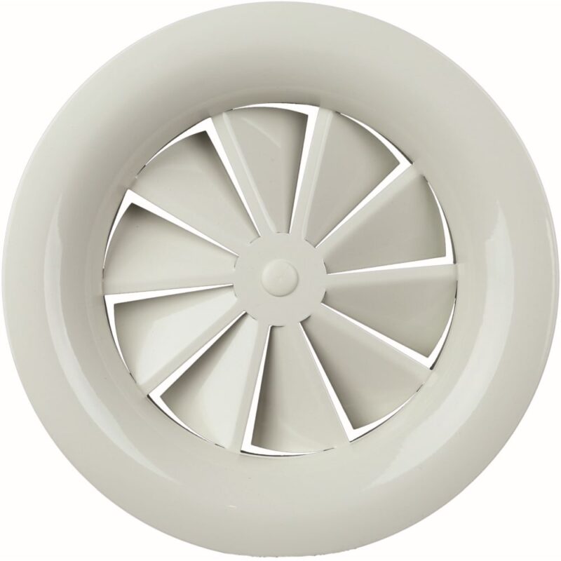 Aldes Vaste ronde wervelrooster SR 861 - staal - Ø160 - uitblazing/afzuiging 11051106