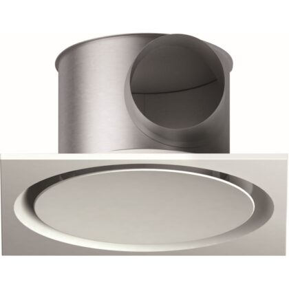 Aldes Twisted 850 Rooster openklapbaar - staal - Ø200 - met afvoerfilter 850W 600x600 11051164