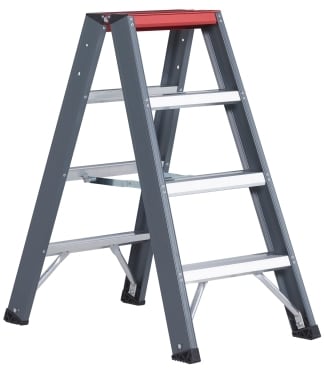 Altrex Falco dubbel oploopbare trapladder FDO - 4 treden - werkhoogte 2