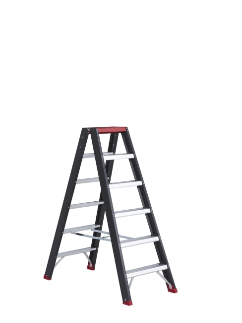 Altrex Taurus dubbel oploopbare trapladder TDO - 6 treden - werkhoogte 2