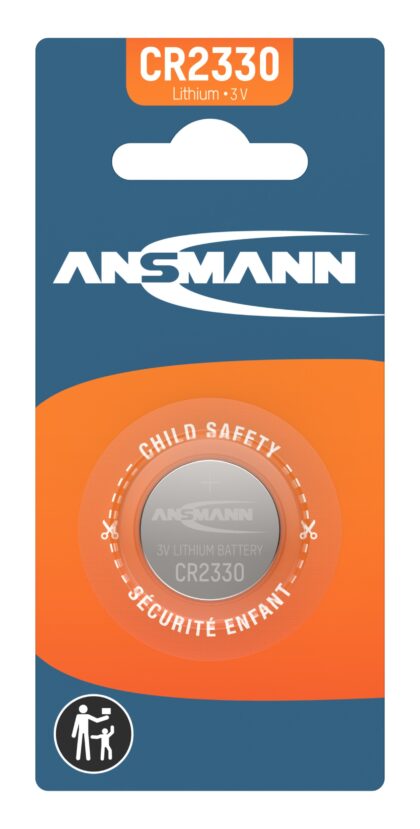 Ansmann Knoopcelbatterij Lithium - 3V - CR2330 - blister 1 stuk A-CR2330-B1