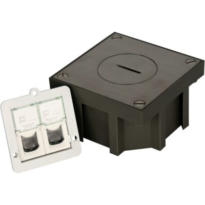 Arpi by Lithoss Inox vloerstopcontact 2 x RJ45 cat 6 UTP AR6162601