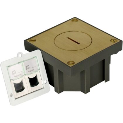 Arpi by Lithoss Messing vloerstopcontact 2 x RJ45 cat 6 UTP - IP64 AR6162606