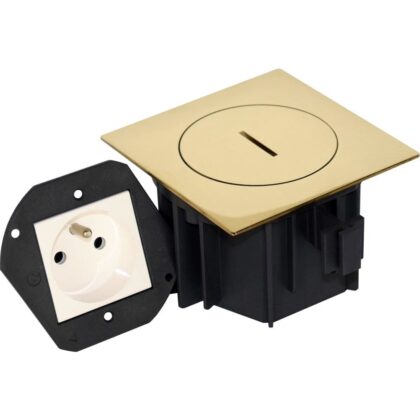 Arpi by Lithoss Vloerstopcontact IP66- 2P+A-Messing AR7161306