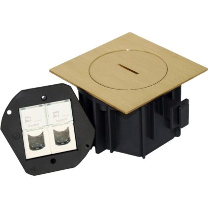 Arpi by Lithoss Vloerstopcontact IP66- 2 x RJ45 cat6UTP-Messing AR7162606
