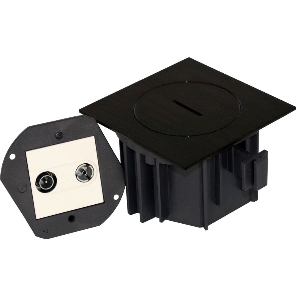 Arpi by Lithoss Floor socket IP66 - Radio/Tv Black Stainless Steel Brushed AR7165918