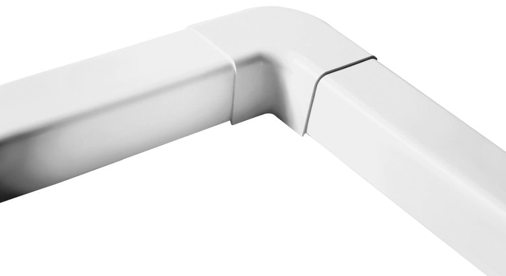 Artiplastic GOULCP-08BP Platte hoek 90° puur wit 80x60mm 050702-004018