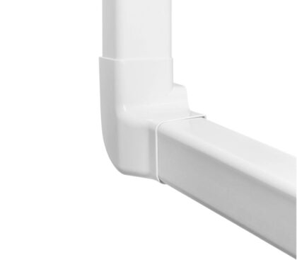 Artiplastic GOULAVD-08BP Rechter verticale hoek Zuiver wit 80x60mm 050702-201018