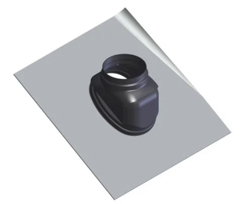 Atag Dakpan univ. 25-45 d: 125 zwart d-loodvrij atag (vervangt RPU125PZ) 0RA12RTP1
