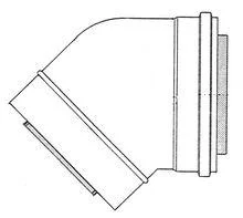 Atag Bocht d: 80/125 45 d-p/a atag (vervangt R450813P) 0RB12C4A0