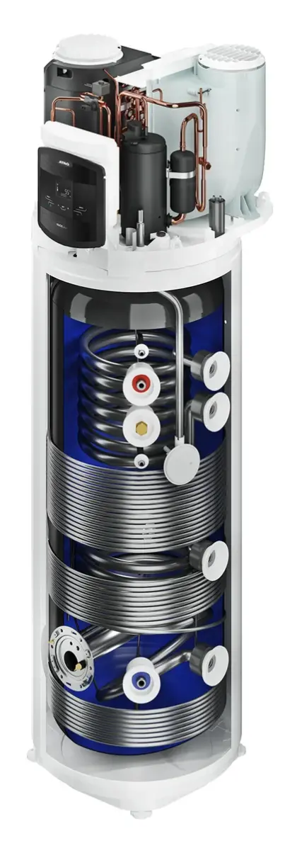 Atag Warmtepompboiler Atag Energion 200l L staal geëmailleerd monobloc A+ Nuos Plus 200 3069809