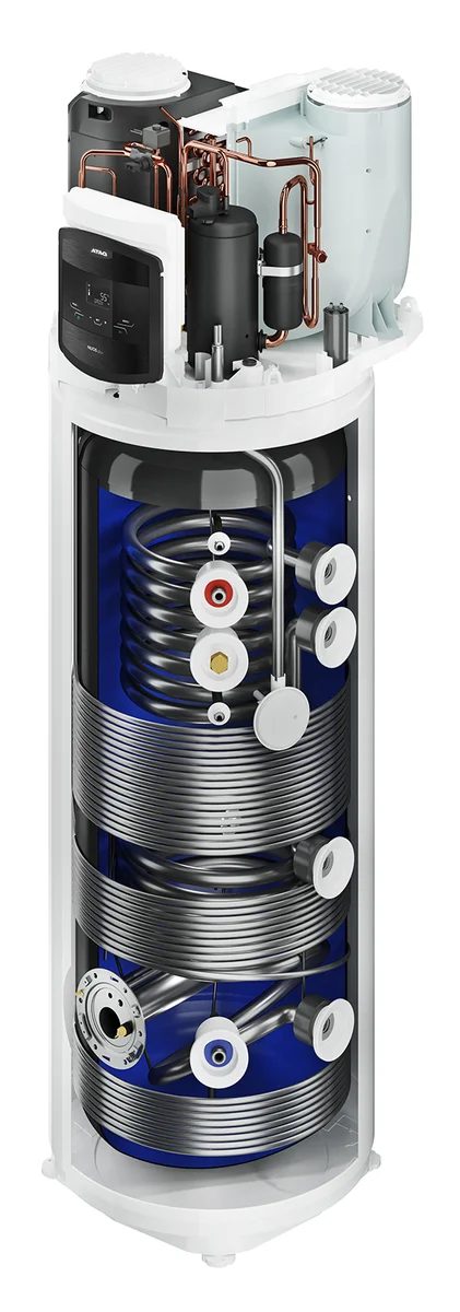 Atag Warmtepompboiler Atag Energion 200l L staal geëmailleerd monobloc A+ Nuos Plus 200 3069809