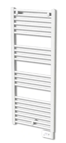 Radson Bagana elektrische handdoekradiator 1222 x 500 mm - 500 W - RAL 9016 verkeerswit BAGT2150