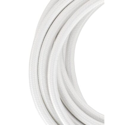 BAILEY Textielsnoer 3 meter Wit 2x0.75mm2 2-aderig snoer 139673