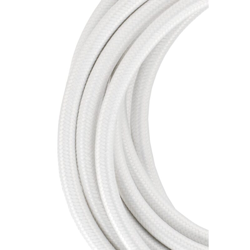 BAILEY Textielsnoer 3 meter Wit 2x0.75mm2 2-aderig snoer 139673