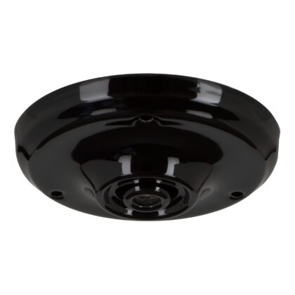 BAILEY Plafondkap Porselein Zwart 100x33mm met trekontlaster 139709