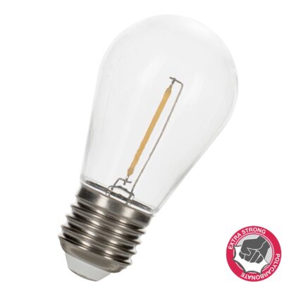 BAILEY LED Filament Safe ST45 E27 1W 2700K Helder 100lm 360D IP44 Stootvast Poly 142755