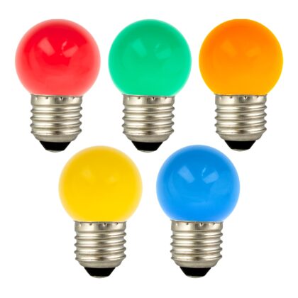 BAILEY EcoPack 5pcs LED G45 E27 1W Multi-colour PC 143753