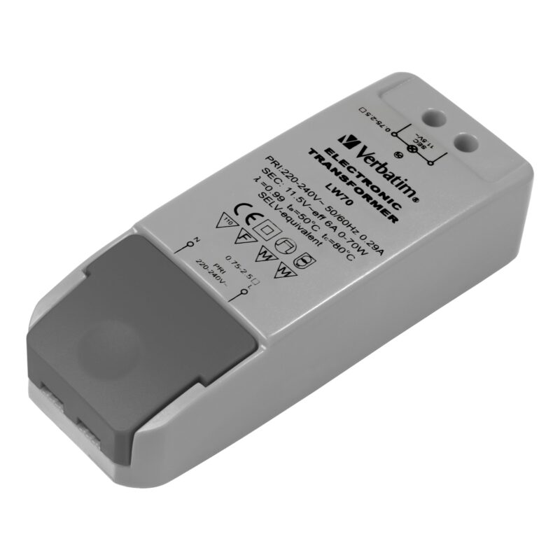 BAILEY Qual LED Elektronische transformator 12V LED 0-45W en Halogeen 0-70W Dimbaar fas 143820