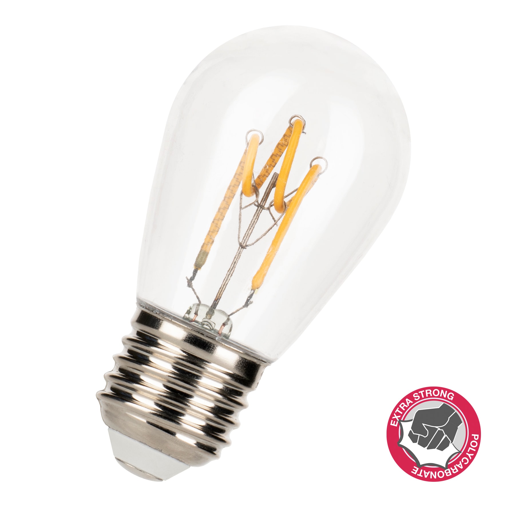 BAILEY Spiraled Safe ST45 E27 2W 2700K Helder 175lm 320D 45x89mm Stootvast Polycarbonaa 143861