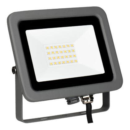 BAILEY LED Schijnwerper Grijs 20W 3000K 2100lm 220-240V IP65 IK08 Alu grijs 0.5m kabel 145498
