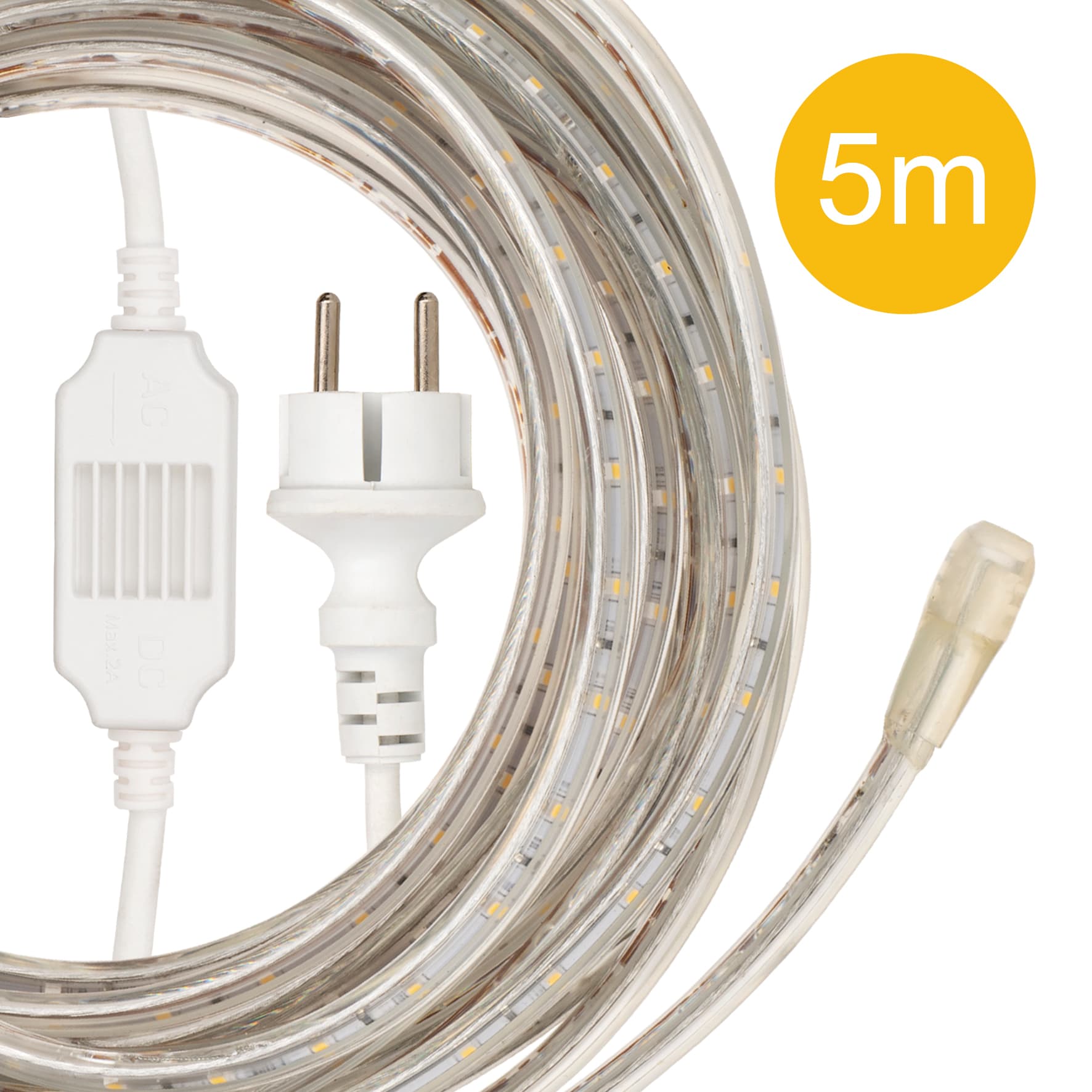 BAILEY BAI RoBust LED Rope 5 meter 5W/m 380lm/m 4000K incl. Stroomkabel & eindkapje 145637