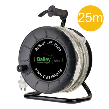 BAILEY RoBust LED Rope HO 25M 9W/m 760lm/m 4000K IP65 op haspel incl.stroomkabel 1
