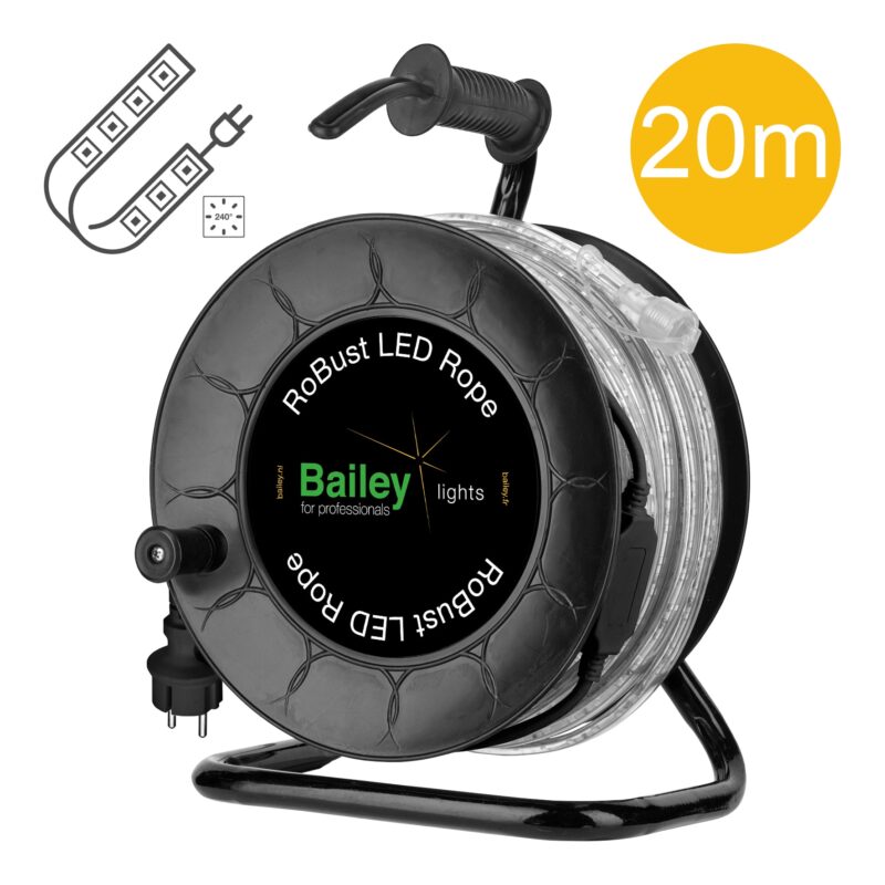 BAILEY RoBust LED Rope 2S 240° 20M 8W/m 840lm/m 4000K IP65 on Reel 146507