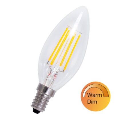 BAILEY LED Filament C35 E14 240V 4W 3000-2200K Dim-to-Warm 80100040291