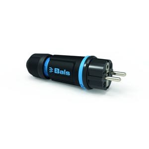 BALS Stekker 16A 2P+A 250V IP54 blauw 7370-1