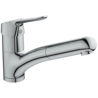 Ideal Standard Ceraflex Kitchen keukenmengkraan met uittrekbare handsproeier - BlueStart - chroom BC143AA